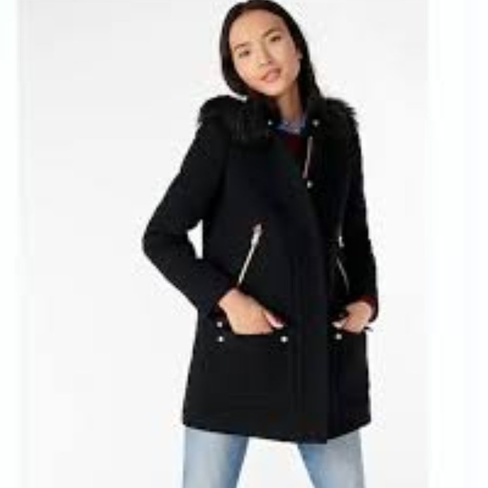 J. Crew Chateau Parka in Italian Stadium-Cloth Wool